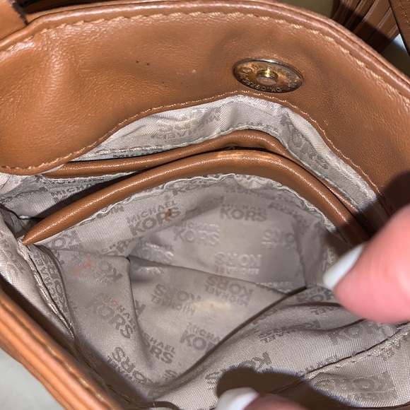 Michael Kors cognac tassel leather crosssbody bag - Picture 5 of 7